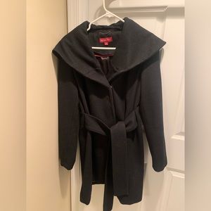 Black wool coat